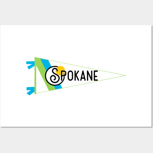 Spokane Flag Pennant Posters and Art